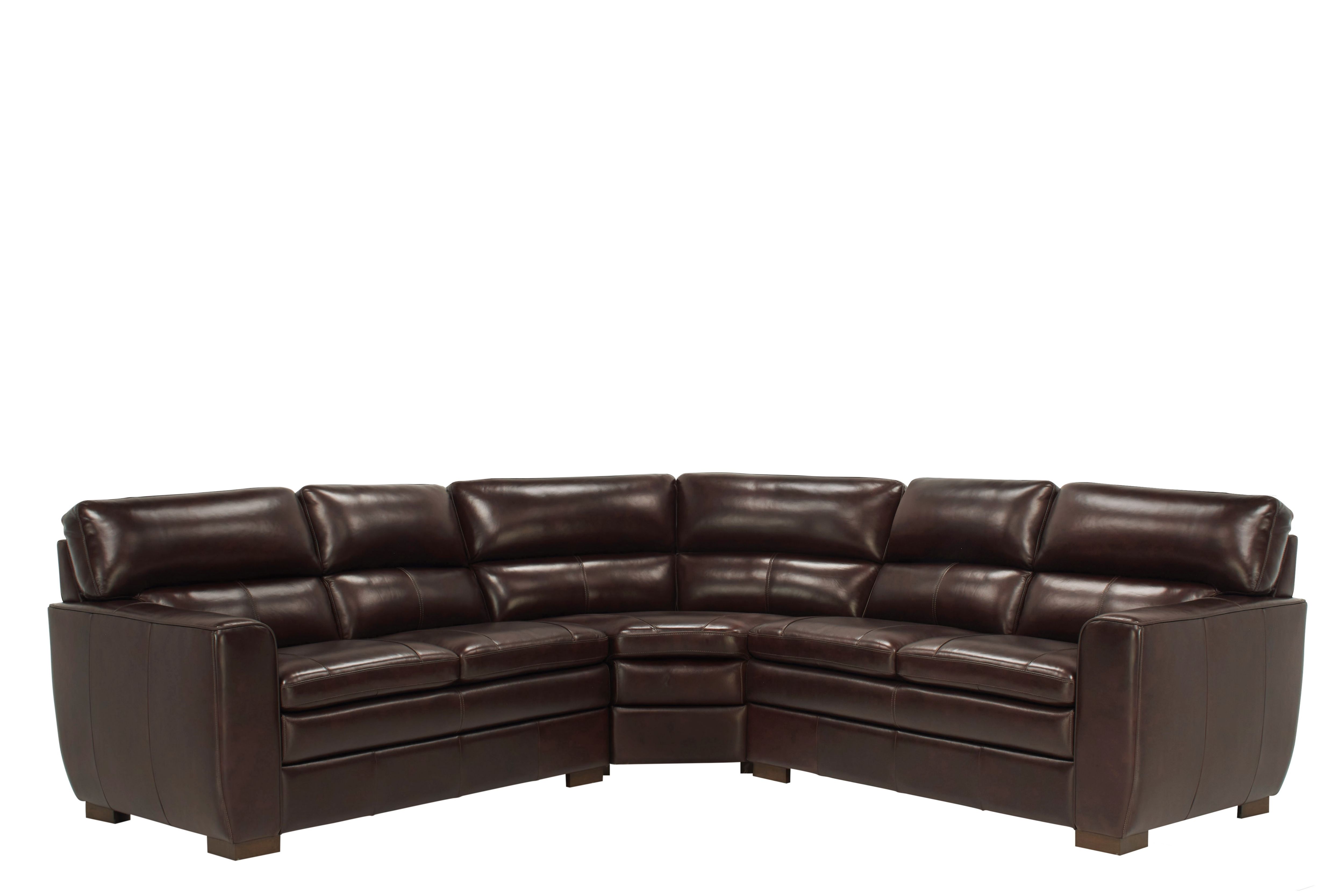 Leo Leather 3-pc. Sectional