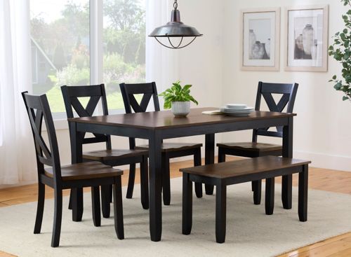 Macie black 5 piece dining online set