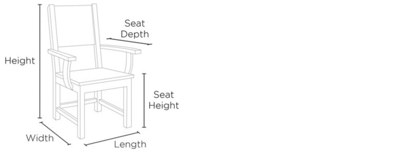 Standard dining discount chair seat height