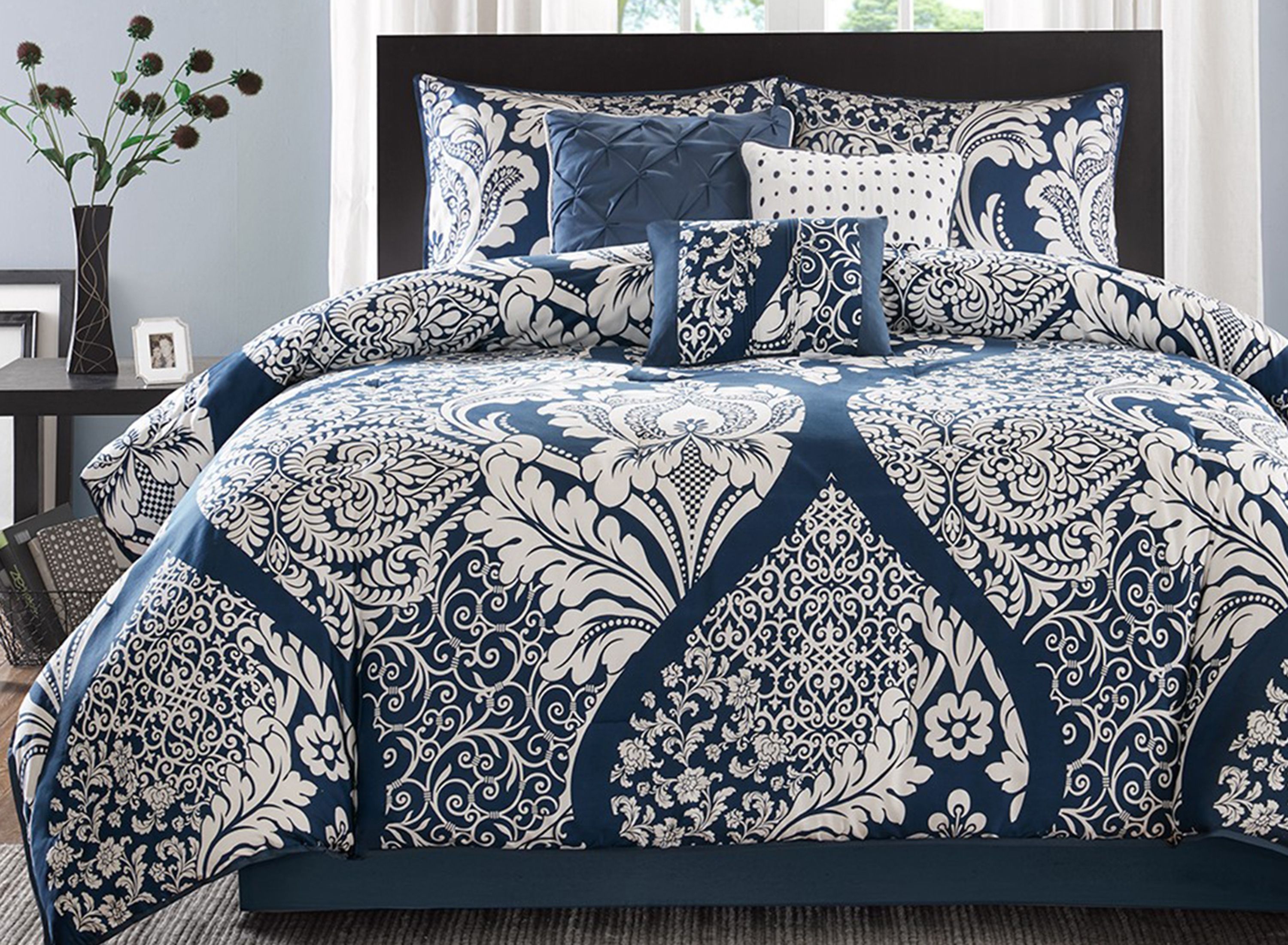 Vienna King 7 Pc. Comforter Set | Raymour & Flanigan