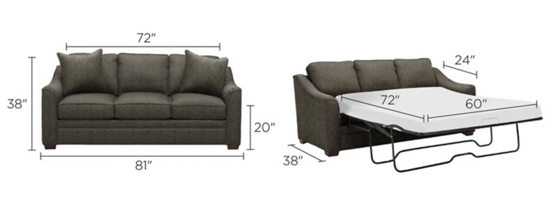 Hazelton Queen Sleeper Sofa Dimensions