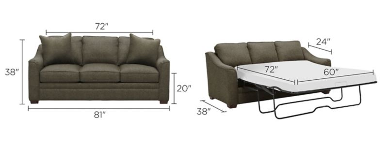 Hazelton Queen Sleeper Sofa Dimensions