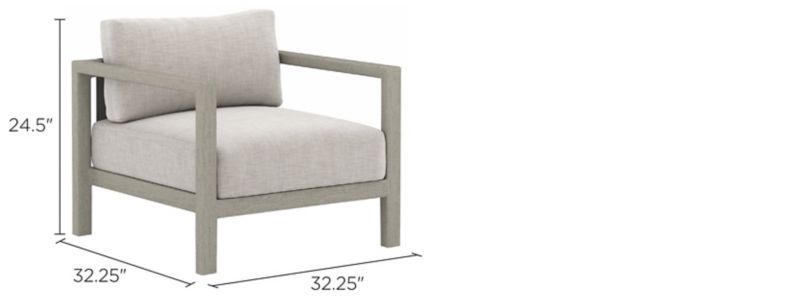 Solano Outdoor Armchair Dimensions