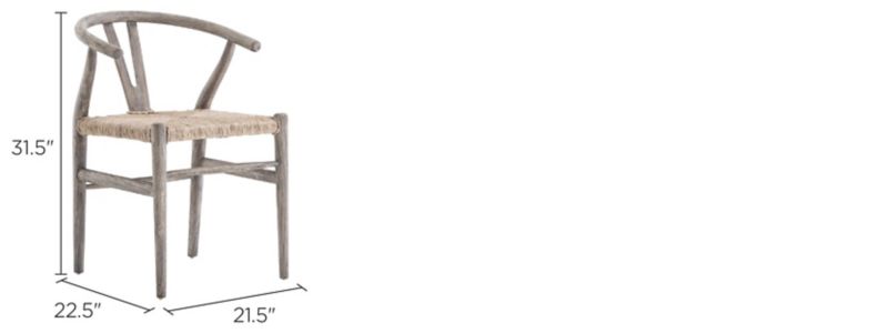 Muestra Outdoor Dining Chair Dimensions