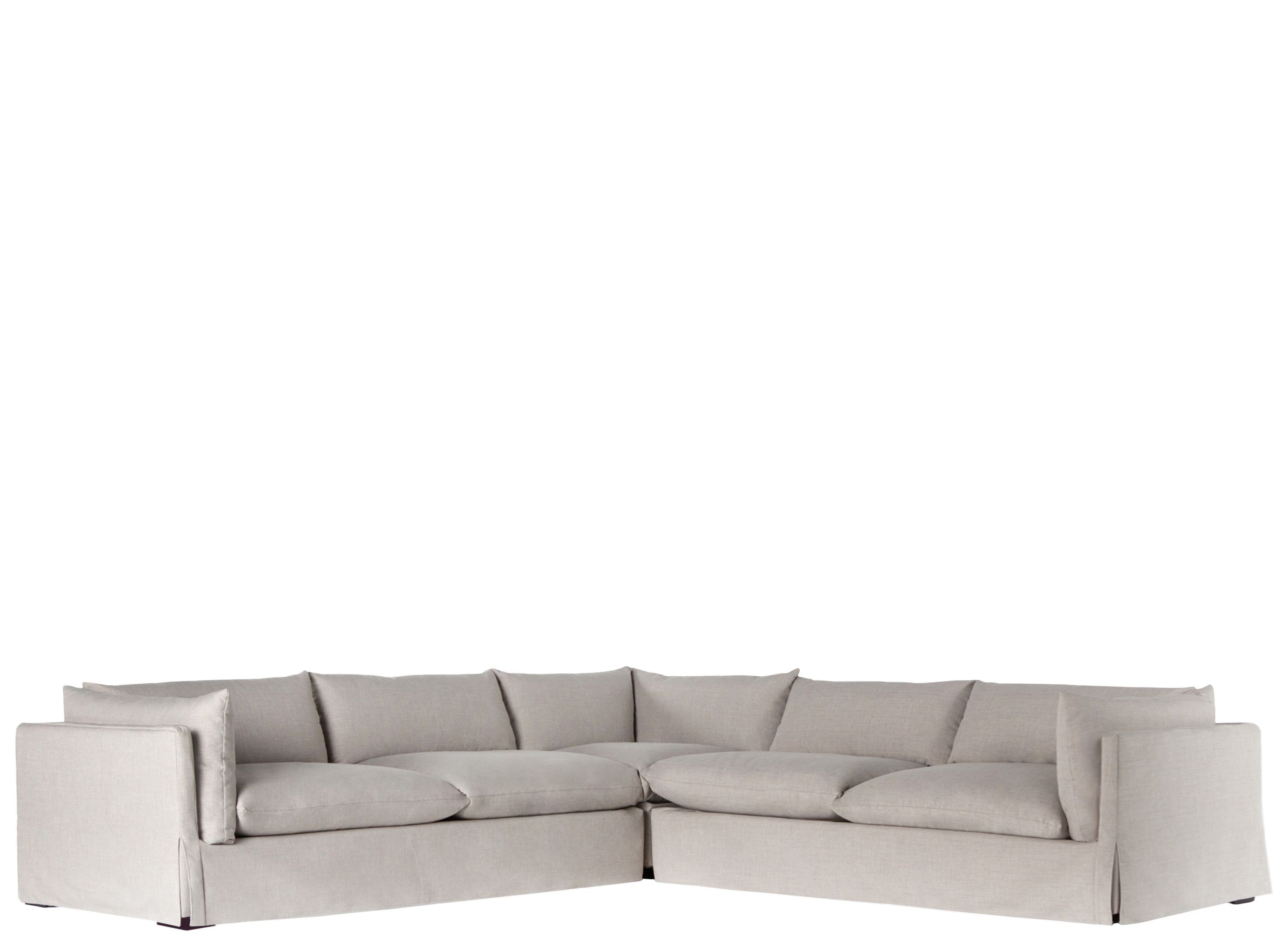 Habitat 3pc. Sectional Slipcovered Sofa Raymour & Flanigan