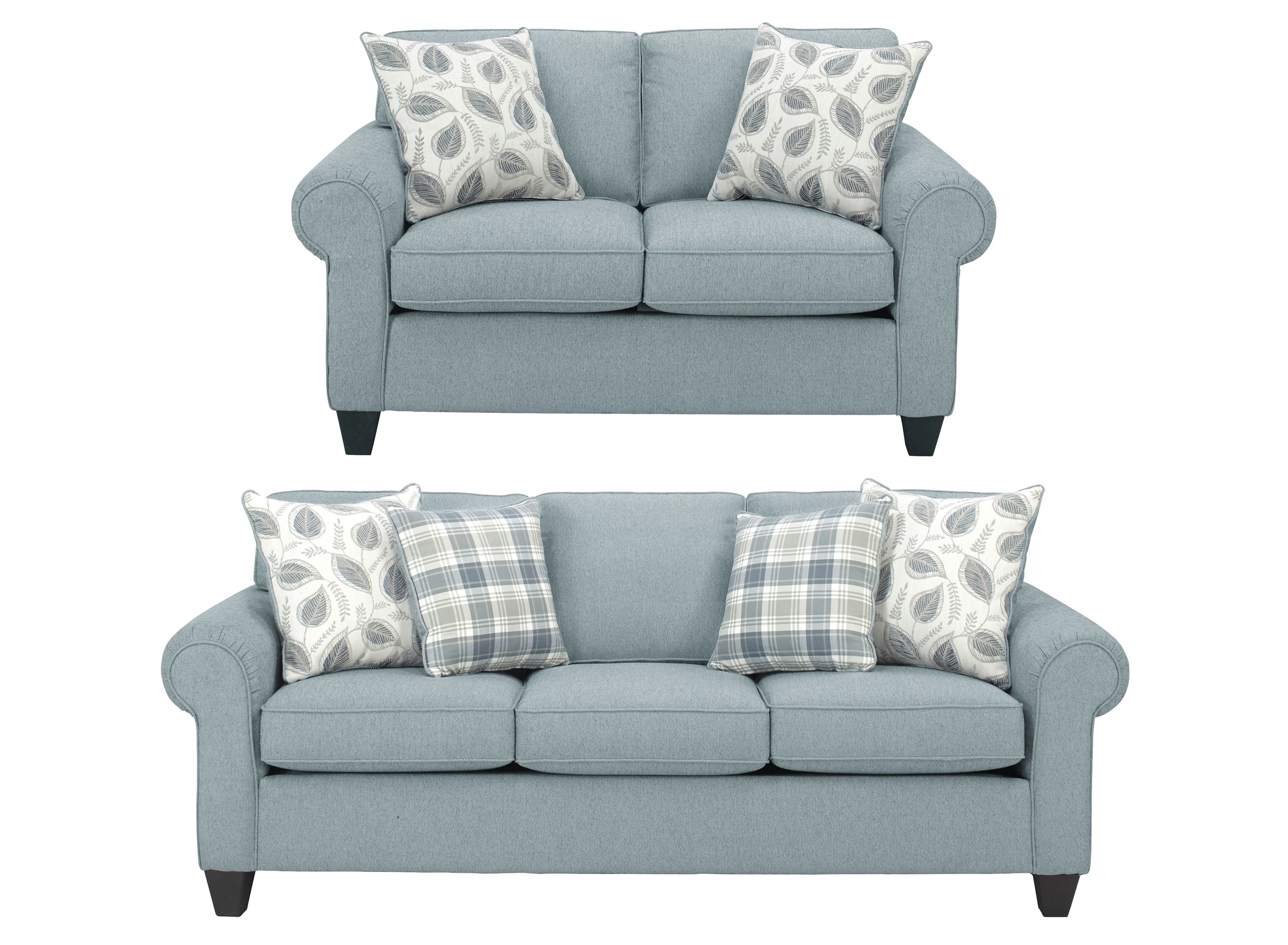 Saige 2-pc.. Chenille Sofa and Loveseat Set