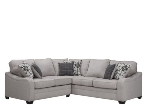 Grey sectional store raymour and flanigan