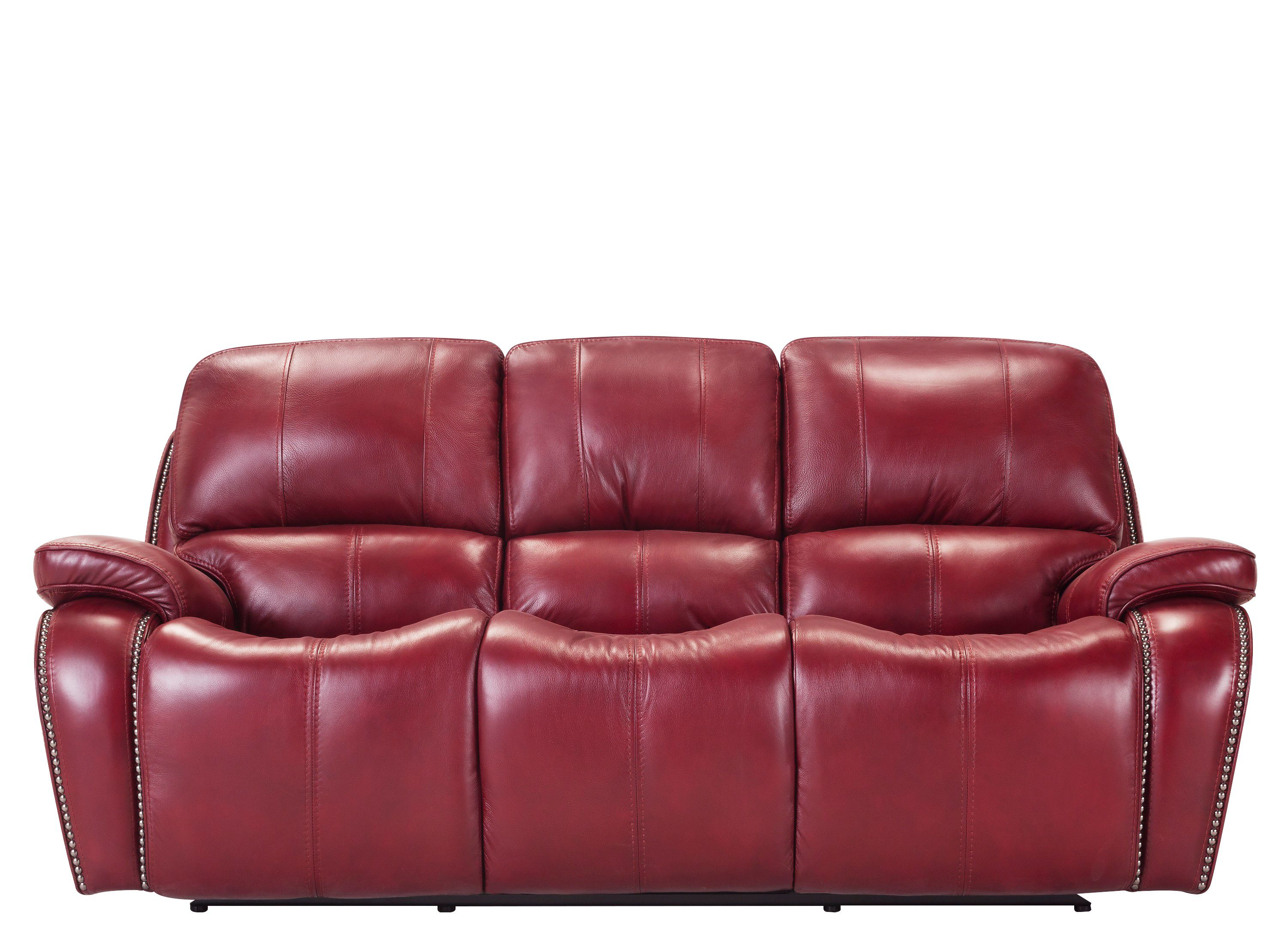 Vivaldi Leather Power Reclining Sofa Red Raymour Flanigan