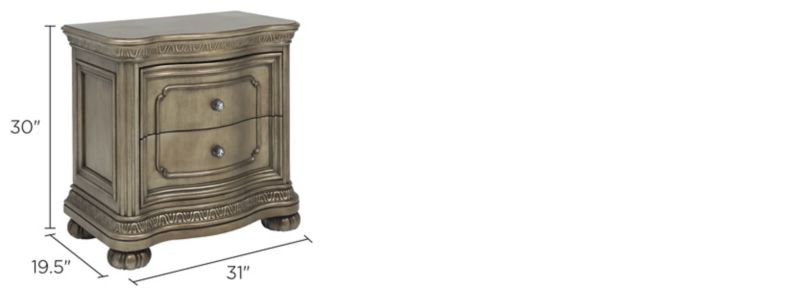 Genevieve Nightstand Dimensions