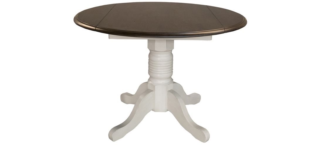 British Isles Round Double Drop-Leaf Dining Table