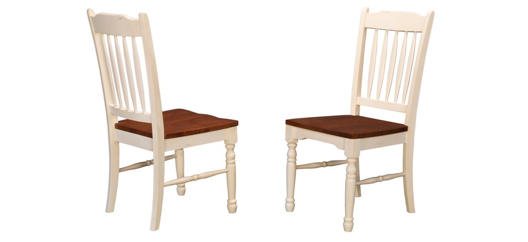 British Isles Slatback Dining Chair - Set of 2
