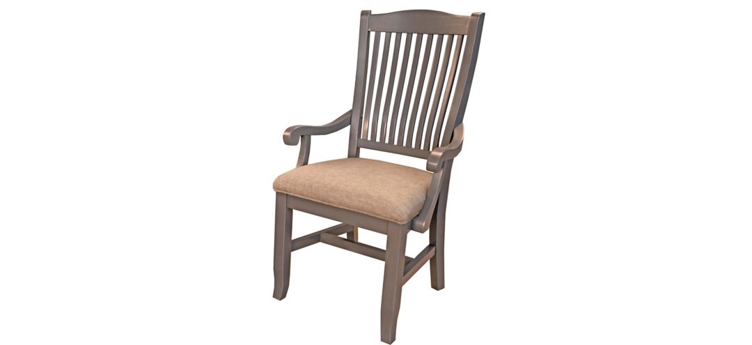 Port Townsend Slatback Upholstered Arm Chair - Set of 2