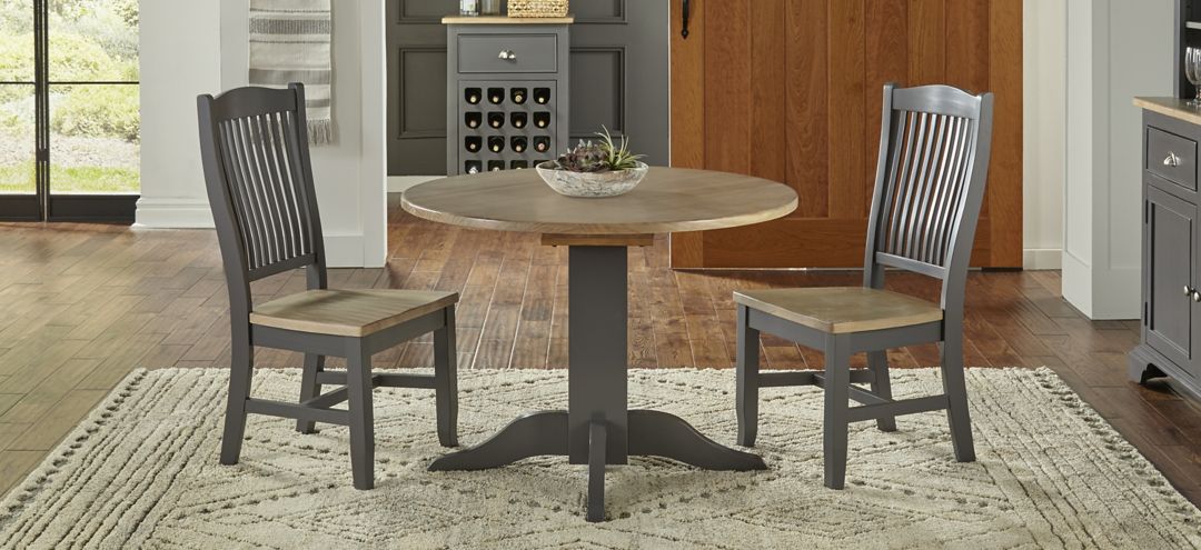 Port Townsend 3-pc. Round Drop-Leaf Dining Set