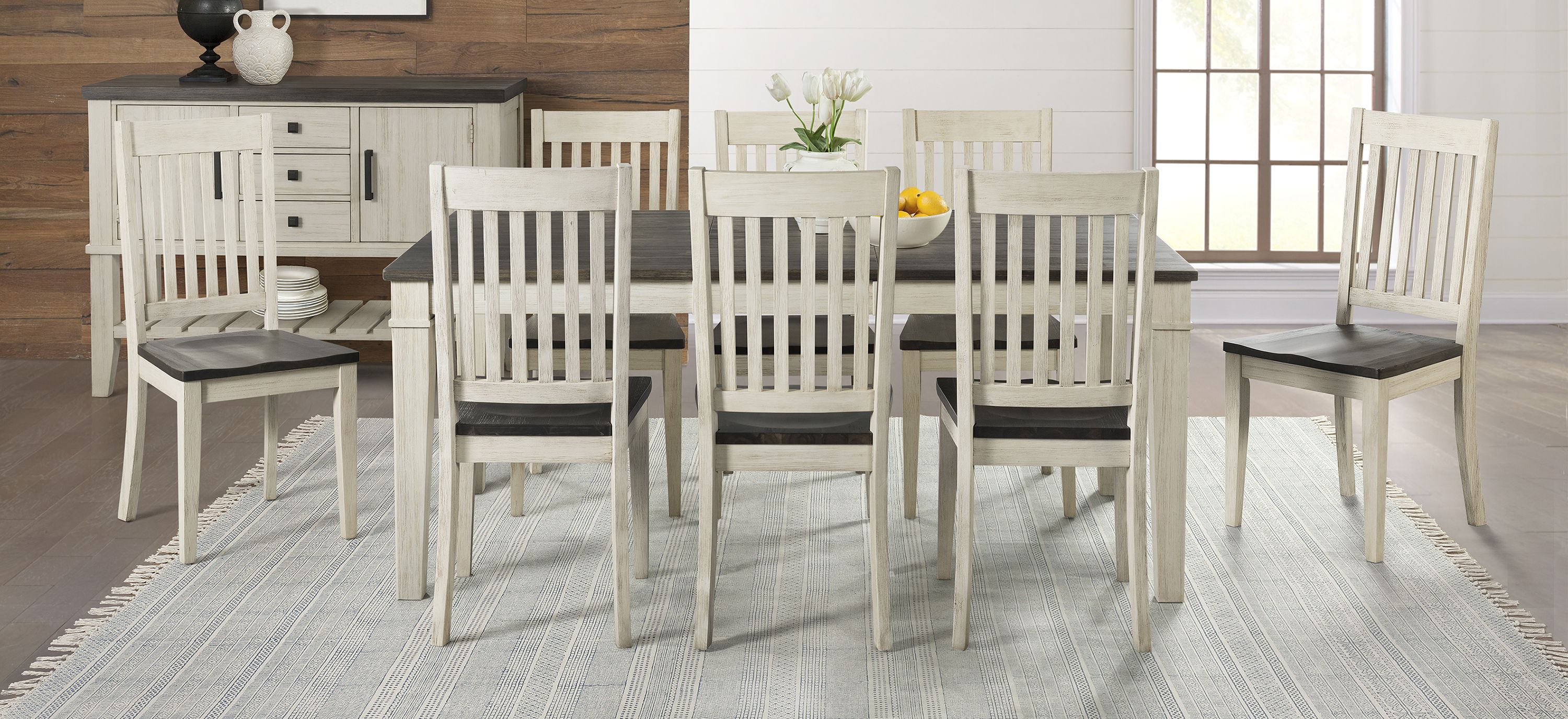 Huron 9-pc. Rectangular Slatback Dining Set