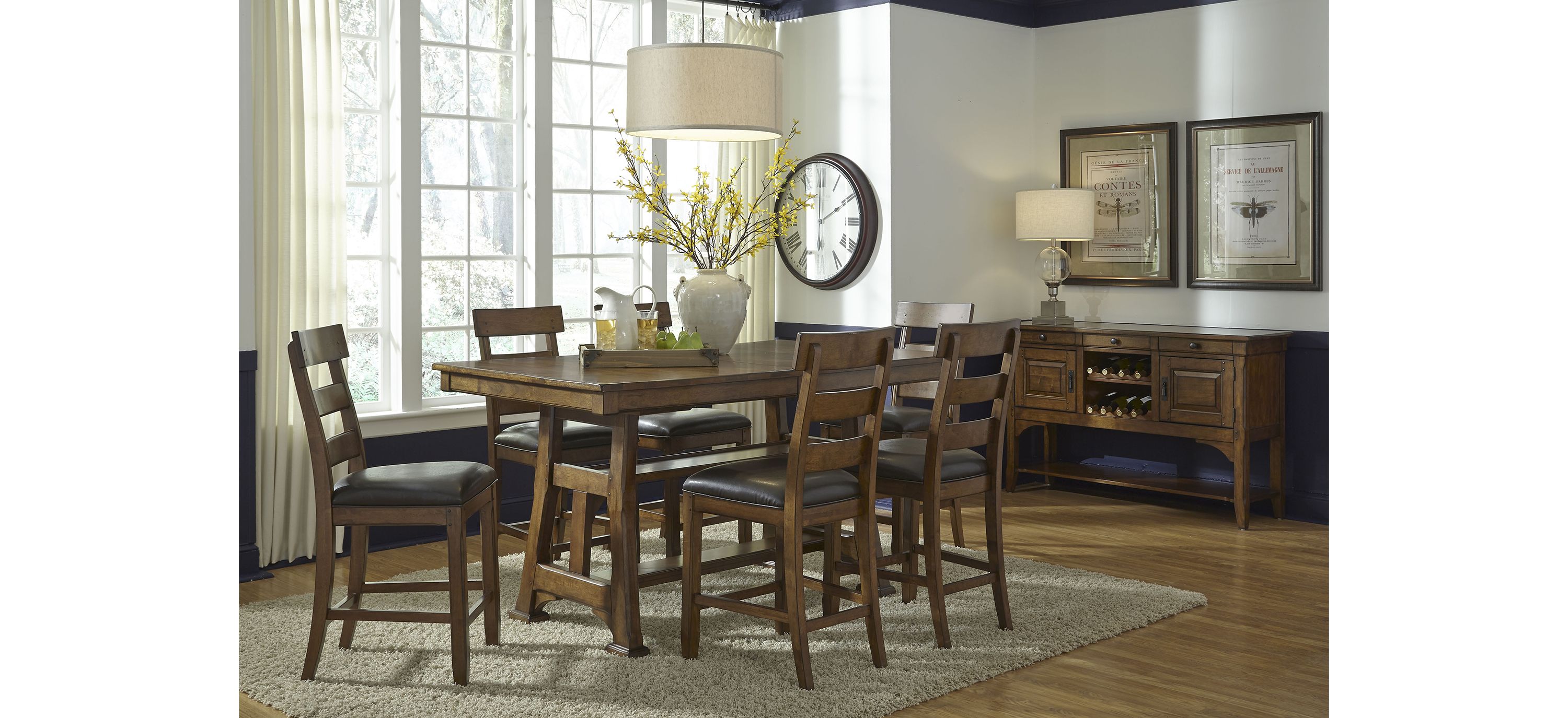 Ozark Gathering 7-pc. Counter-Height Dining Set