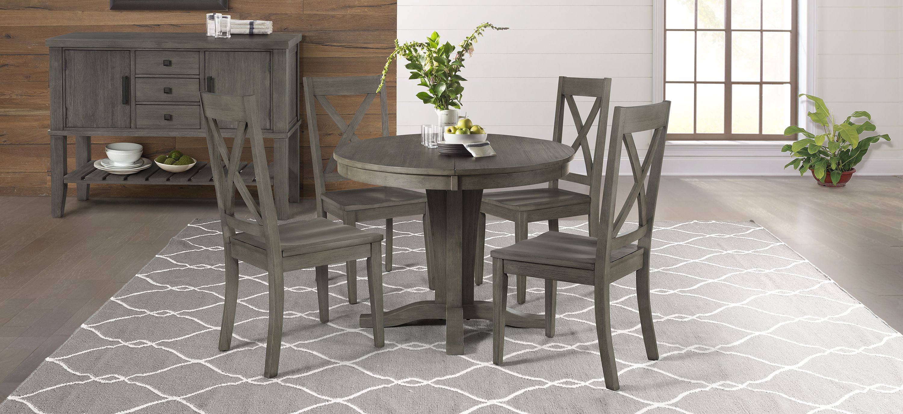 Huron 5-pc. Round X-Back Dining Set