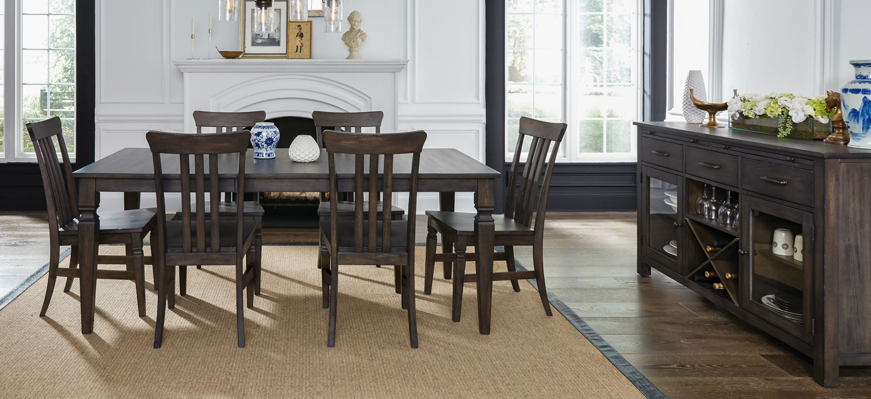 Kingston 7-pc. Rectangular Dining Set with Butterfly Leaf