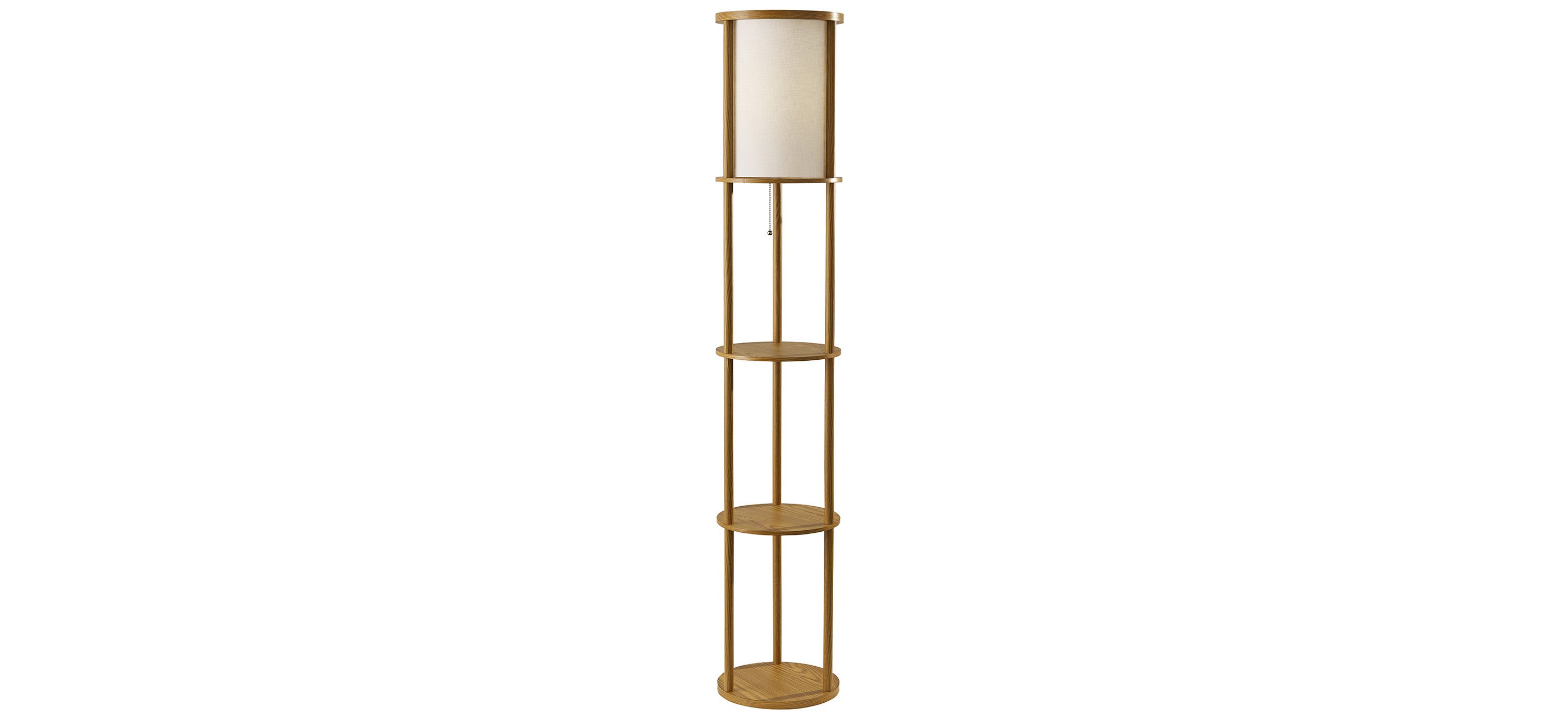 Stewart Round Shelf Floor Lamp