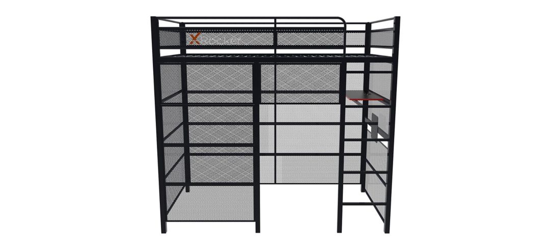 X Rocker Battle Den Gaming Bunk Bed w/ TV Mount