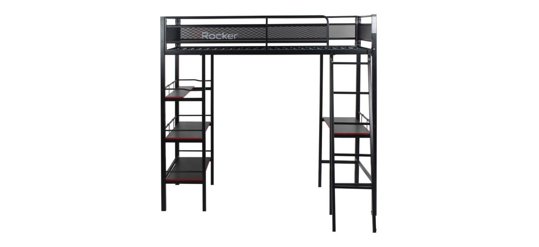 X Rocker Fortress Gaming Bunk Bed w/ Desk