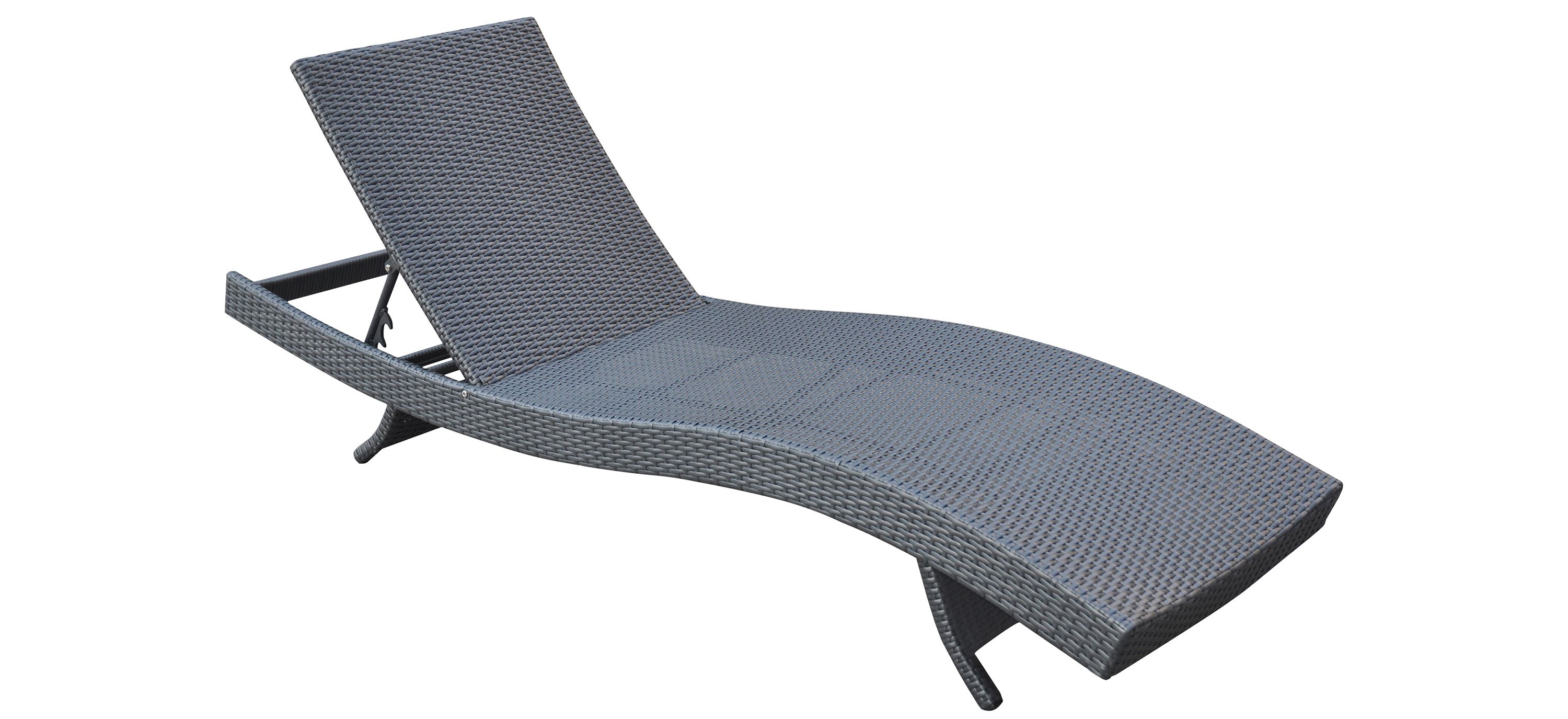 Cabana Outdoor Adjustable Wicker Chaise Lounge