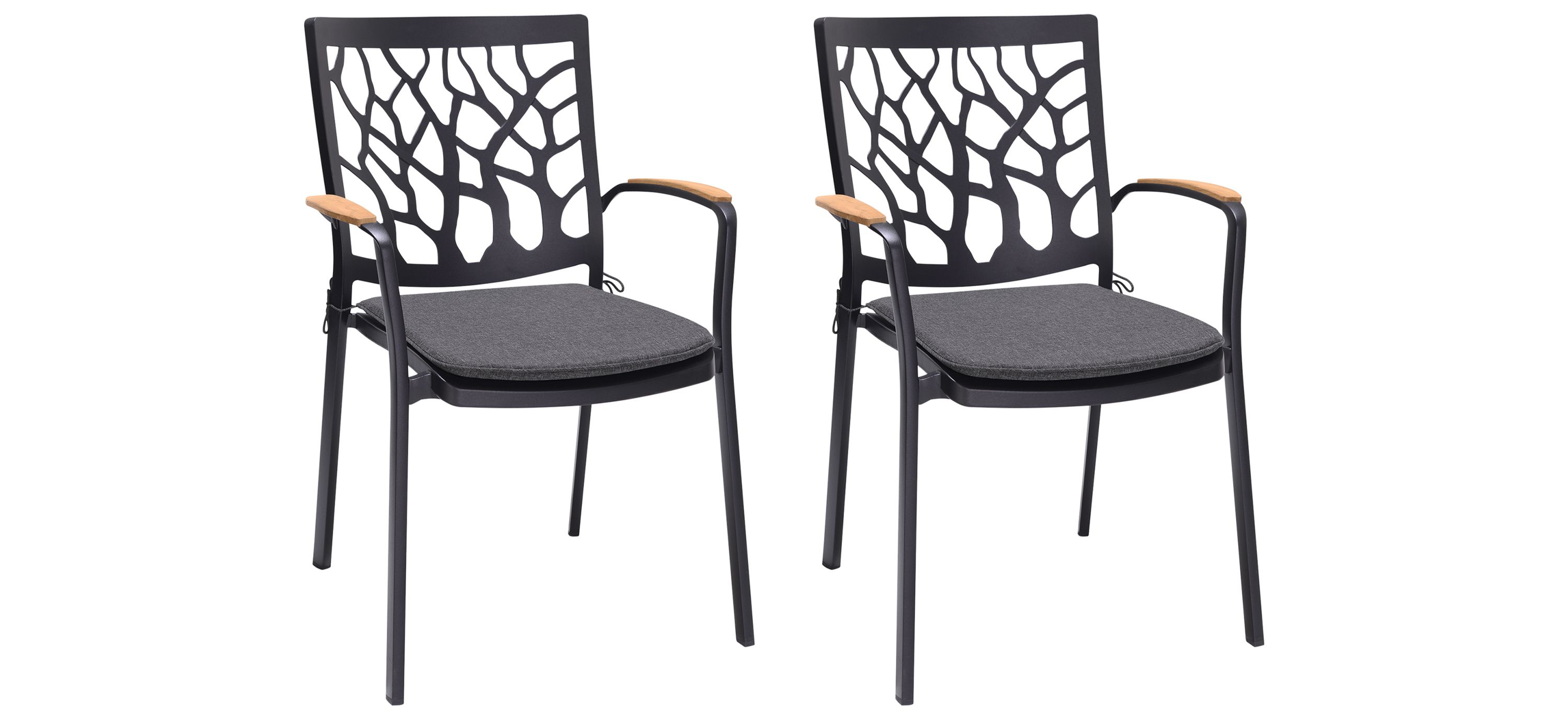 Portals Outdoor Dining Chairs - Set of 2