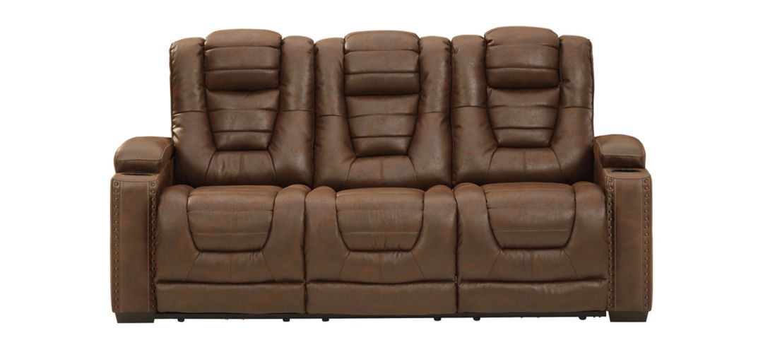 Owners Box Power Recliner Sofa with Adjustable Headrest