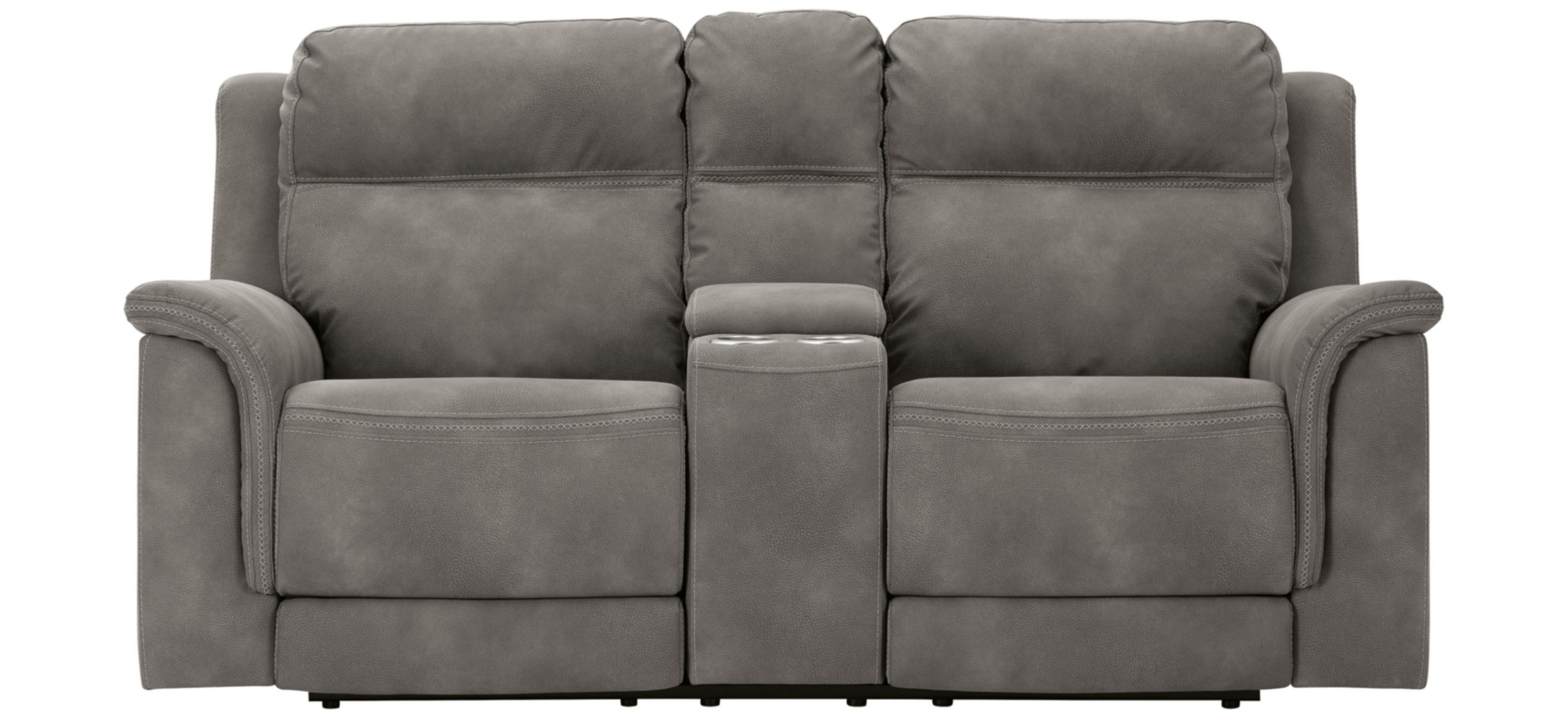 Durapella Power Reclining Console Loveseat
