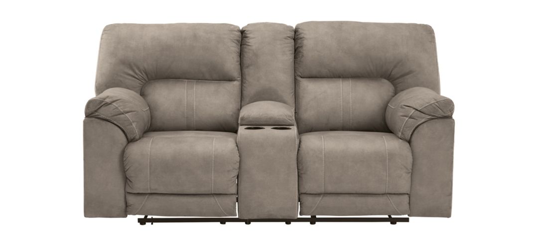 Cavalcade Double Recliner Power Loveseat w/Console
