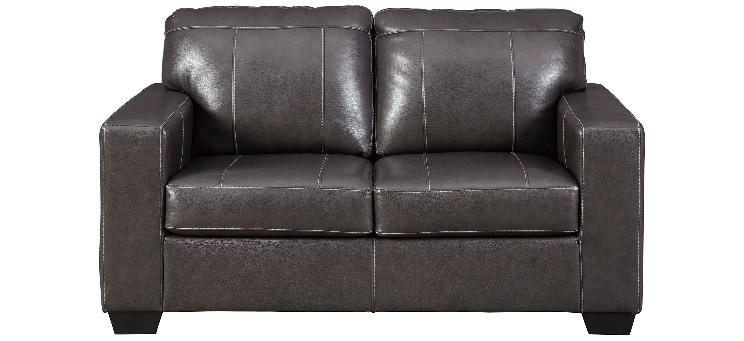 Barker Leather Loveseat