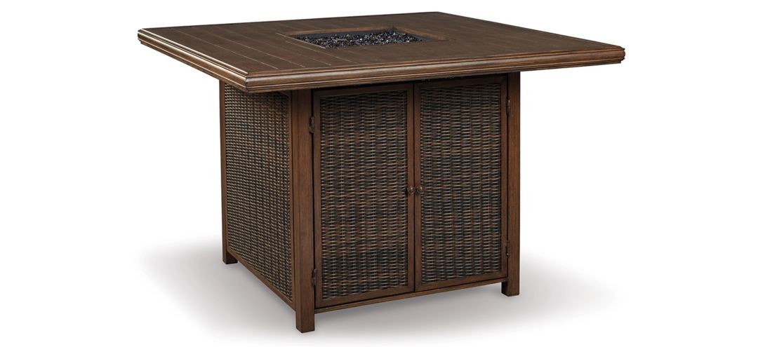 240430350 Paradise Trail Bar Table with Fire Pit sku 240430350