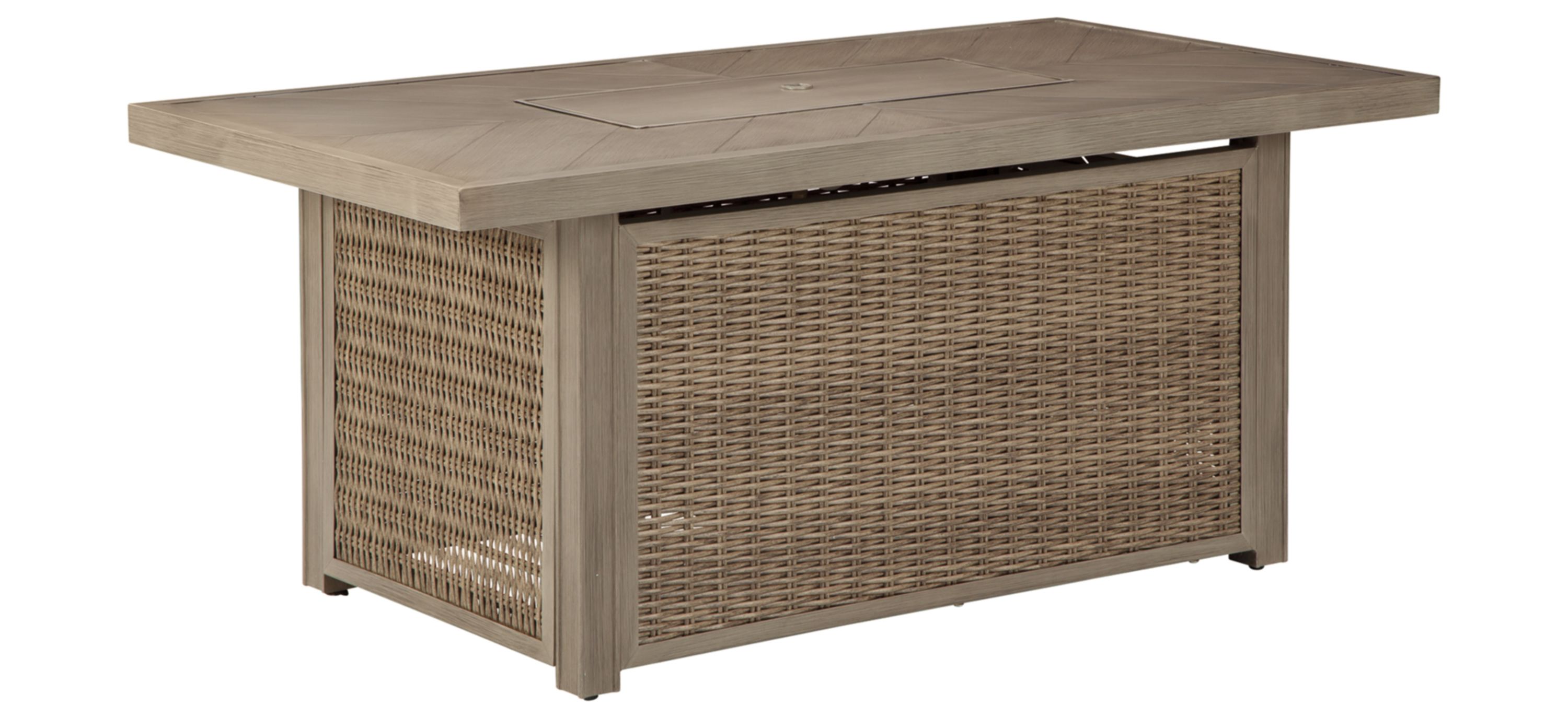 Beachcroft Rectangular Fire Pit Table