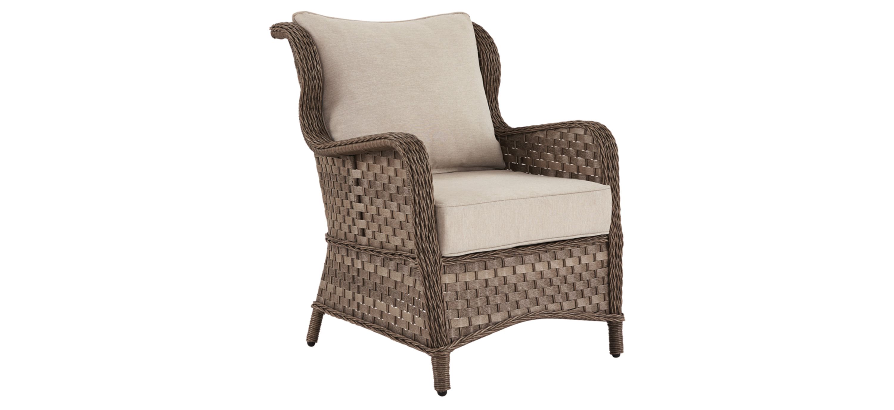 Clear Ridge Outdoor Lounge Chairs with Cushions - Set of 2
