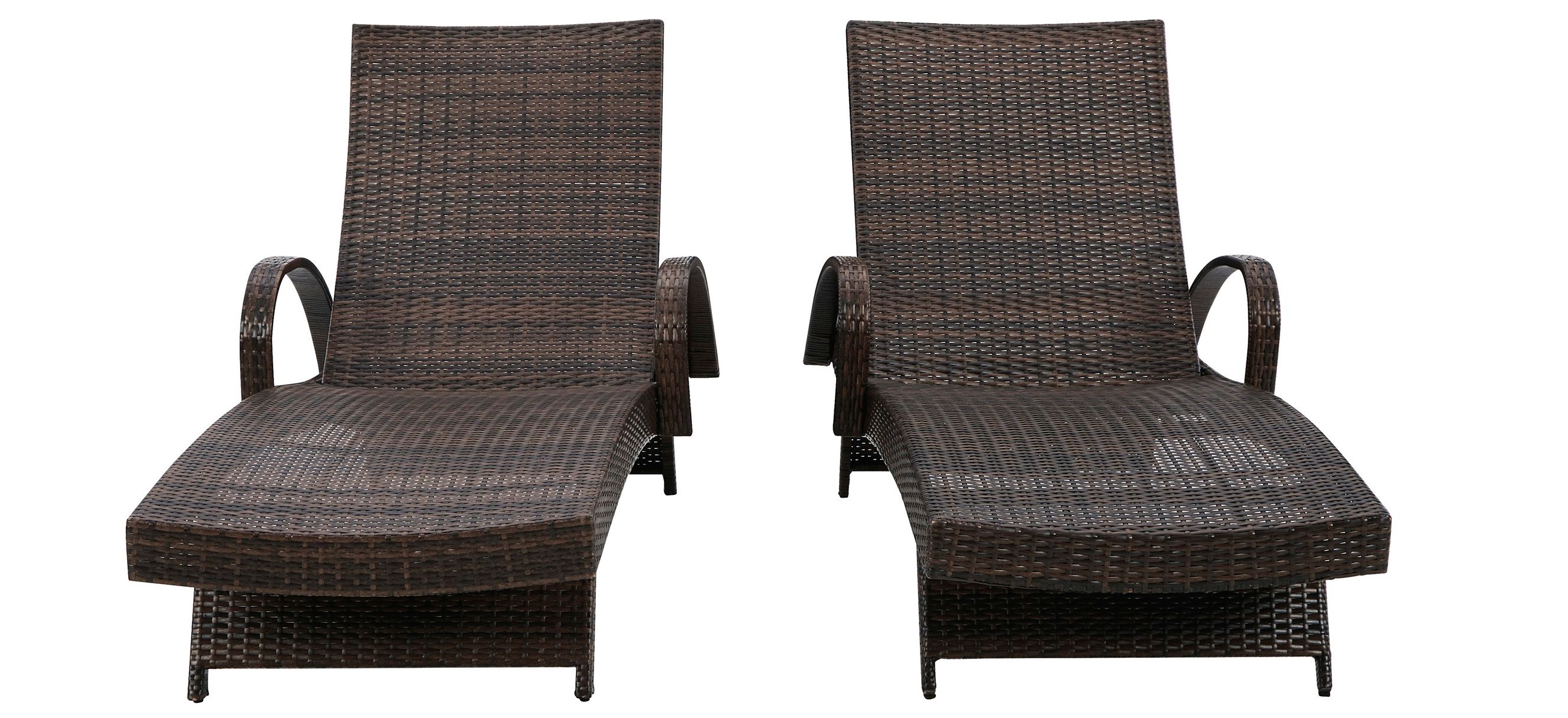Kantana Outdoor Wicker Chaise Lounge - set of 2