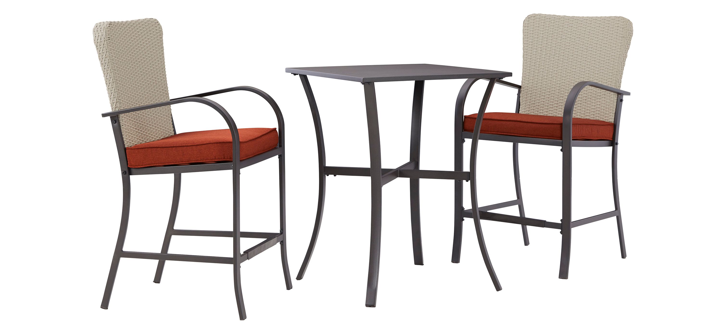 Tianna Outdoor Counter Table with 2 Chairs Set