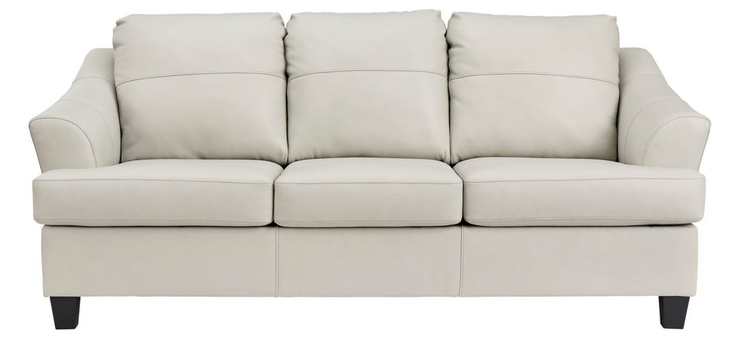 Grant Leather Queen Sofa Sleeper w/ Memory Foam Mattress