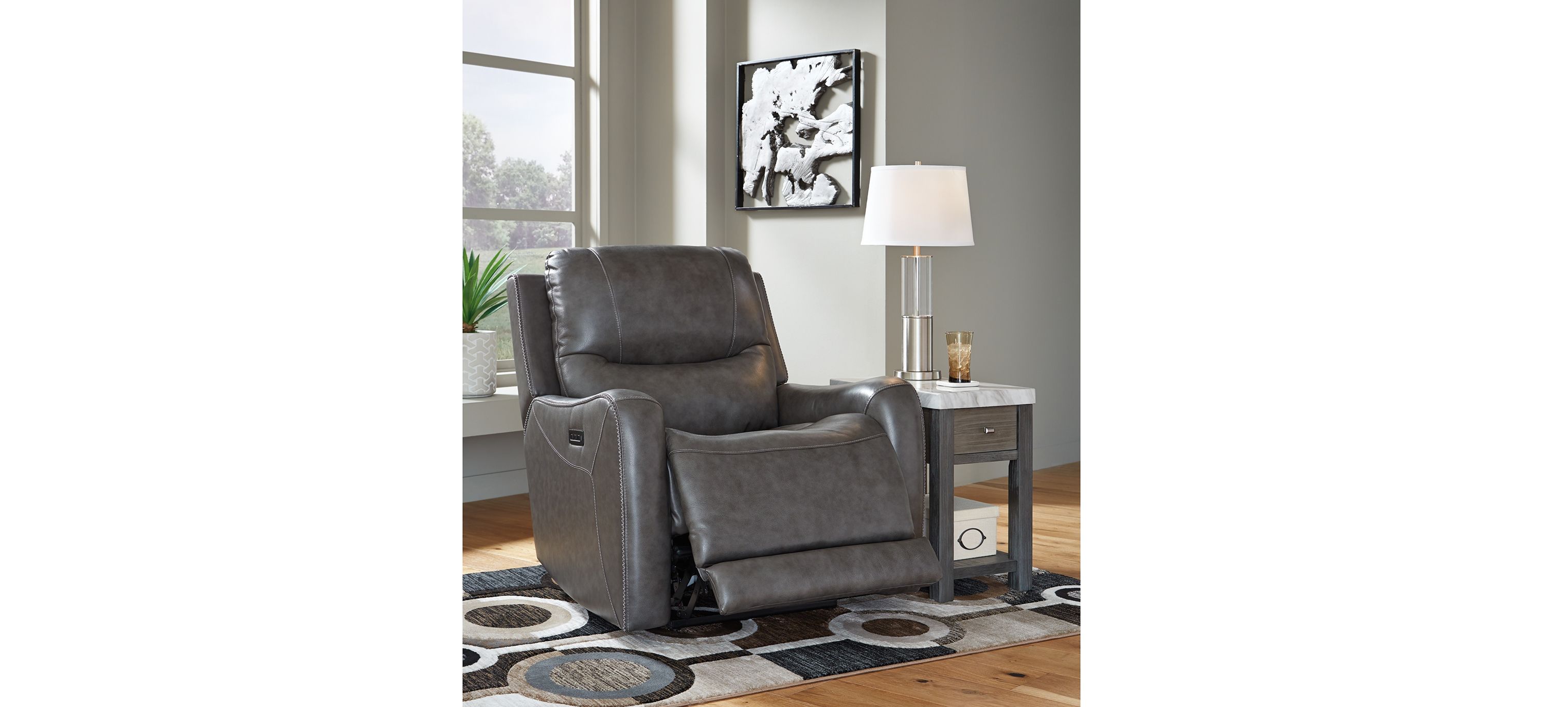 Galahad Zero Wall Recliner with Power Headrest Raymour & Flanigan