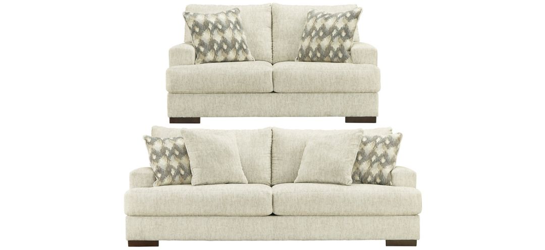 Hillston Chenille Sofa and Loveseat Set