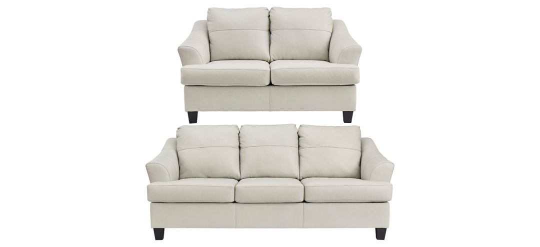 290040775 Grant Leather 2-pc. Sofa and Loveseat sku 290040775