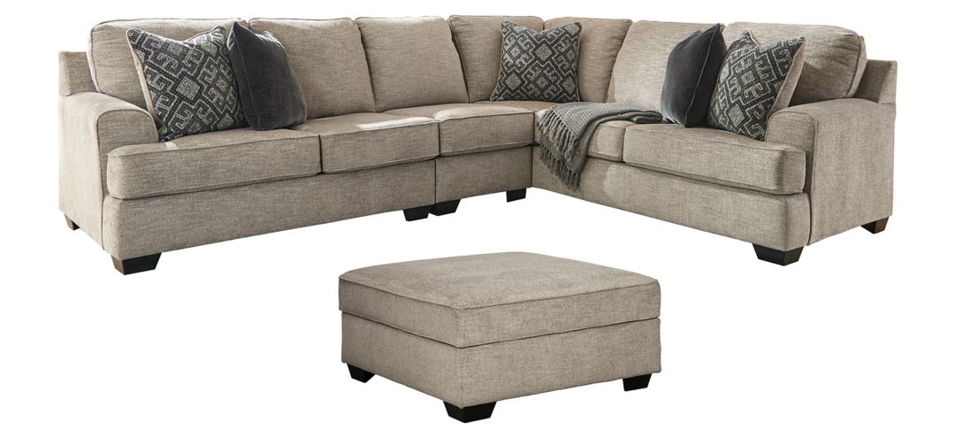Bovarian 3-pc. Sectional with Ottoman