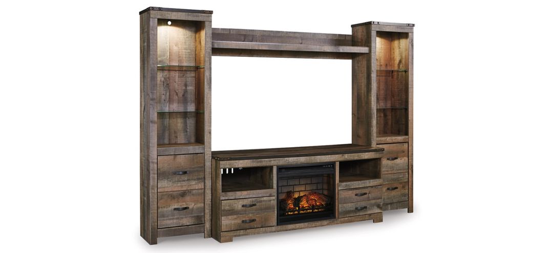 Trinell 4pc. Entertainment Center & Fireplace
