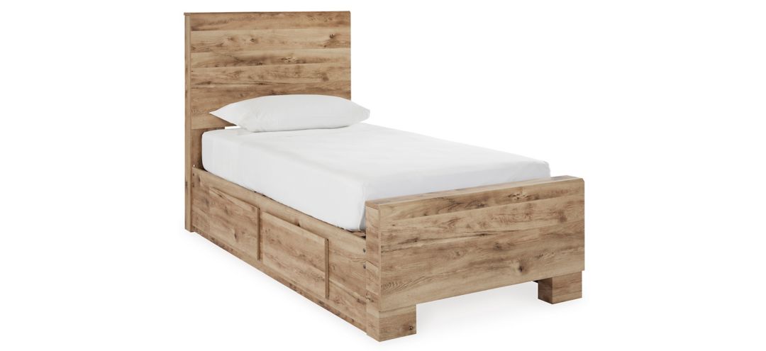 Hyanna Twin Panel Bed with Side Storage