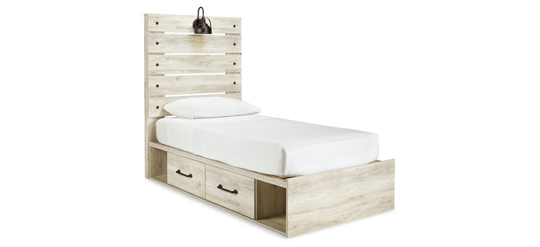 Cambeck Twin Panel Bed with Storage Drawers
