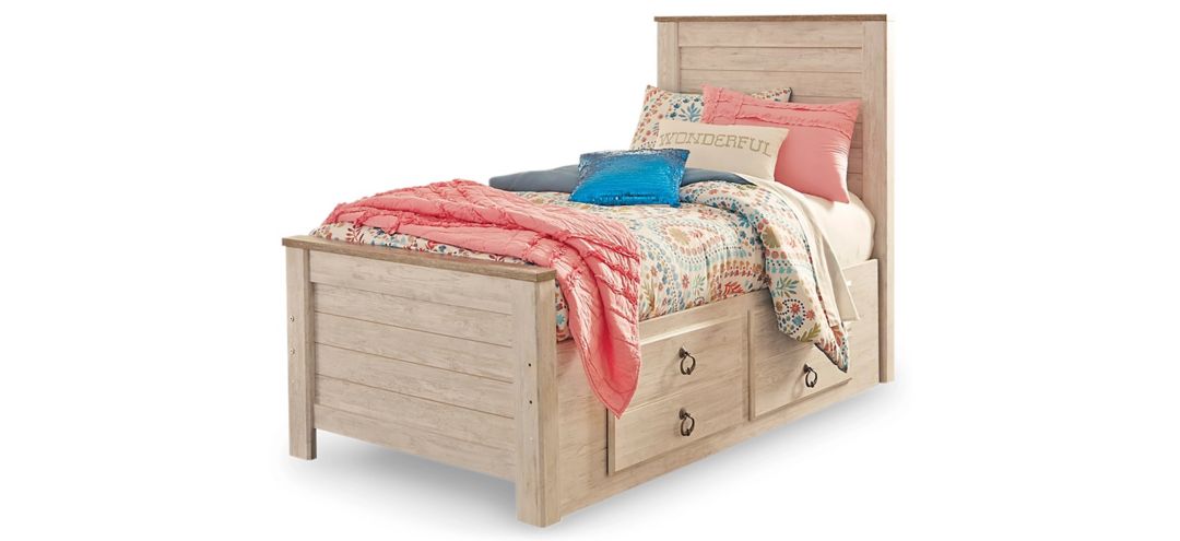 Collingwood Twin Panel Bed with 2 Storage