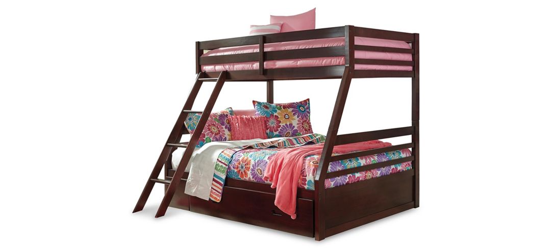 580113280 Halanton Twin over Full Bunk Bed with 1 Large Stor sku 580113280