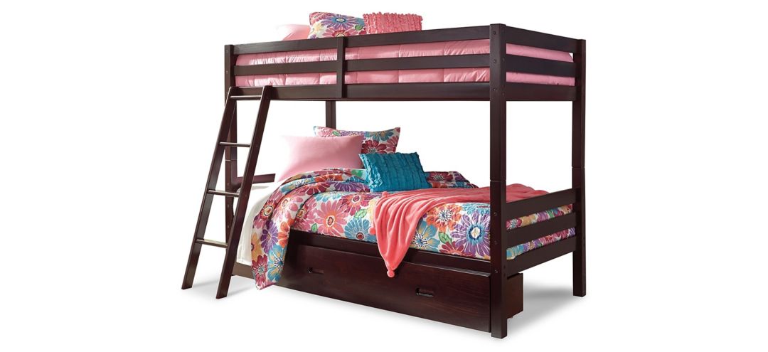 Halanton Twin over Bunk Bed with 1 Large Storage