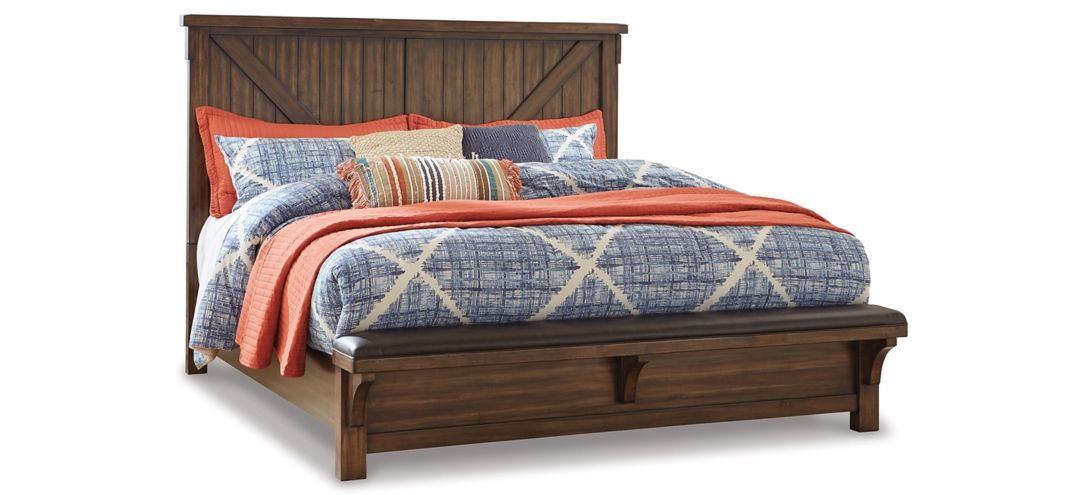 591191870 Lakeleigh Panel Bed with Bench sku 591191870