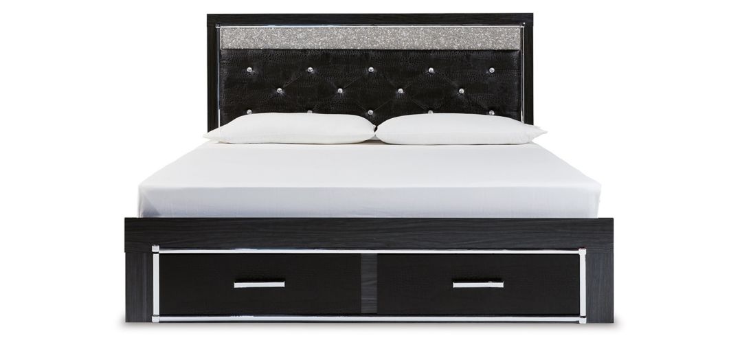 Kaydell King Upholstered Panel Storage Bed