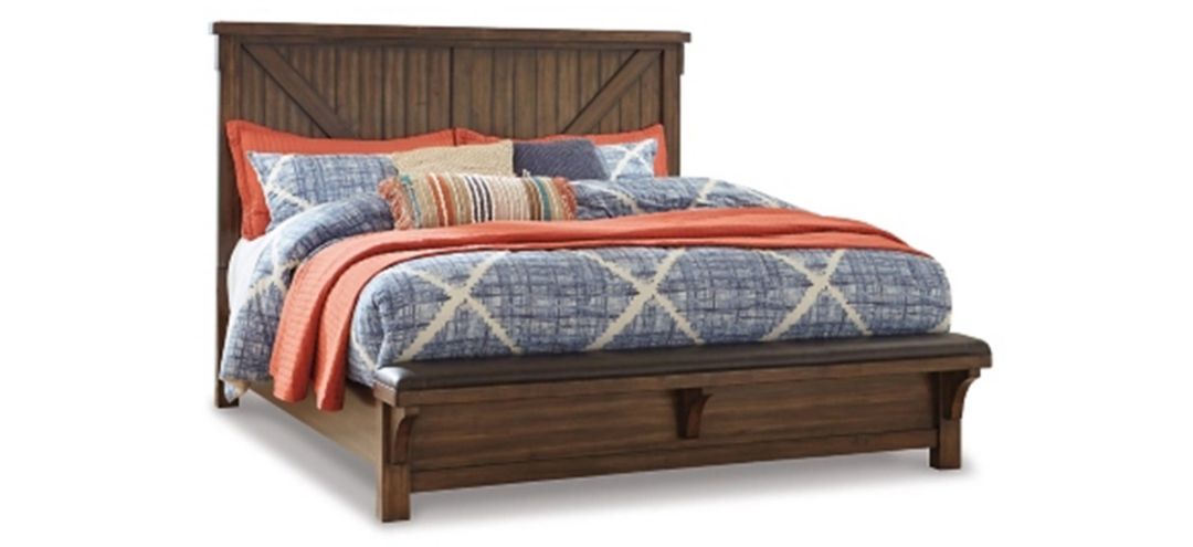 599110180 Lakeleigh Panel Bed with Bench sku 599110180