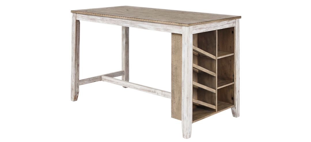 Jonette Counter-Height Dining Table w/ Wine Storage